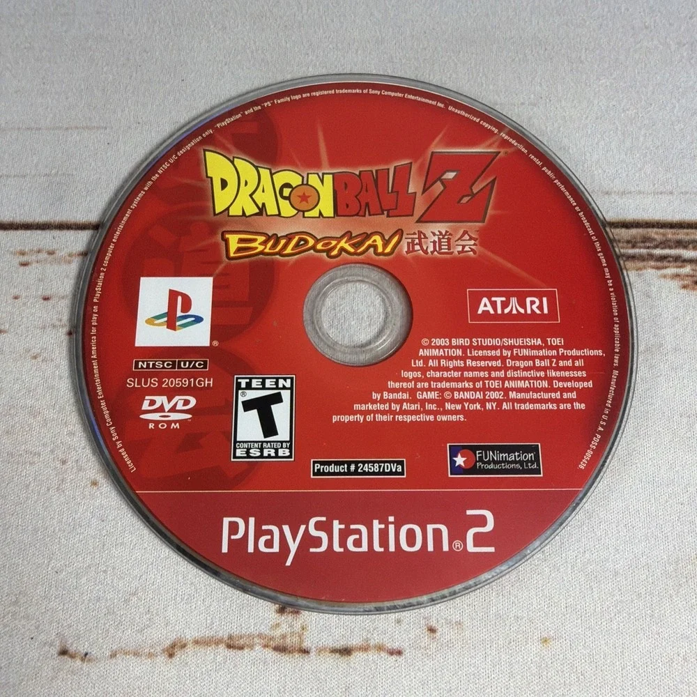 Dragon Ball Z Budokai PS2 Disc Only Resurfaced Tested Used Video Game